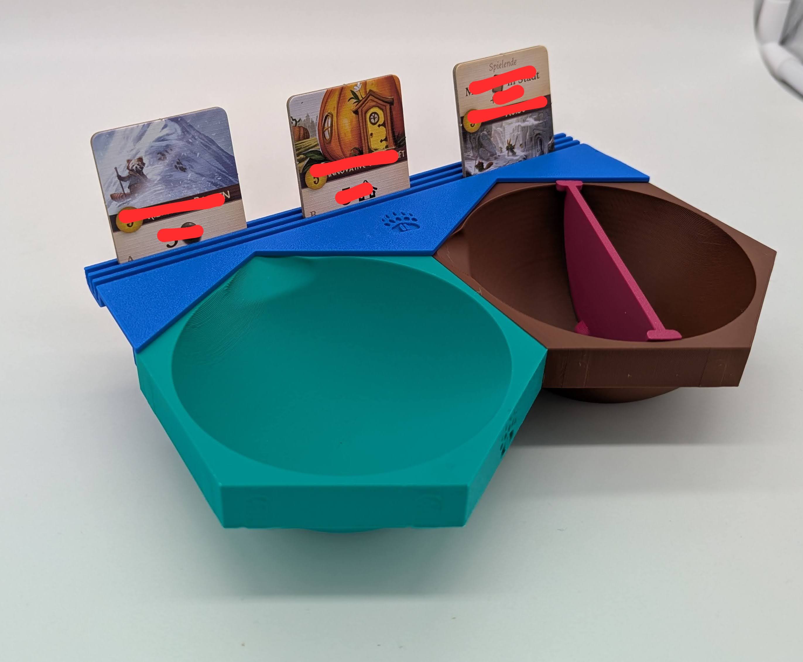 Kartenhalter mit Plättchen